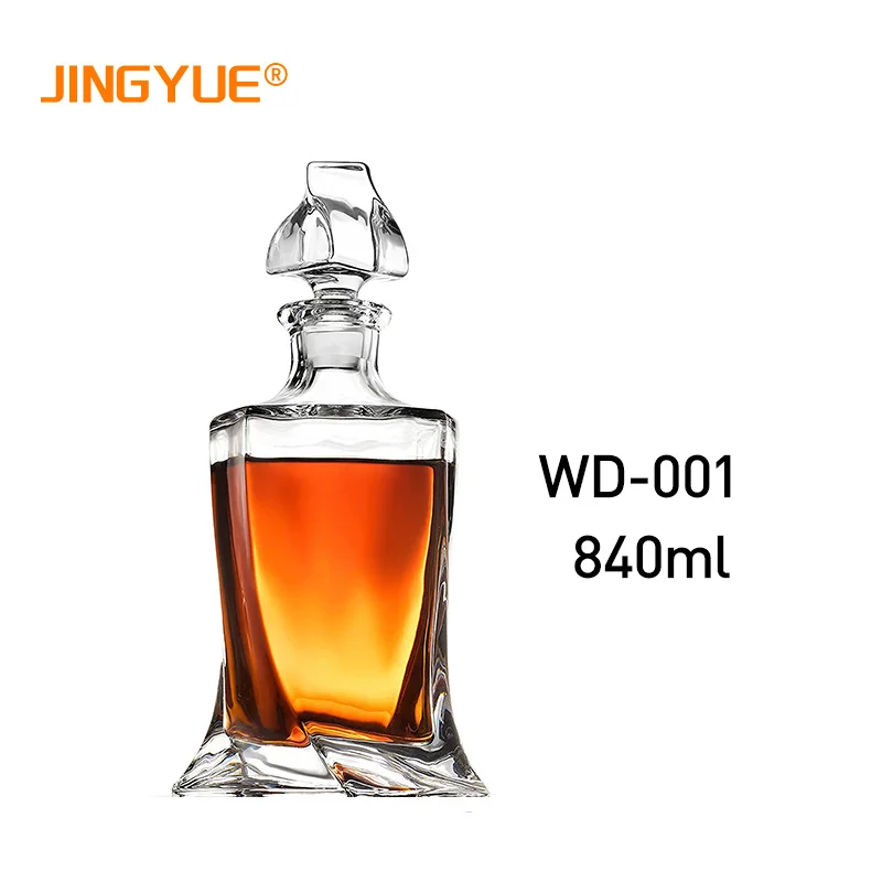 jingyue custom engraved square clear whiskey