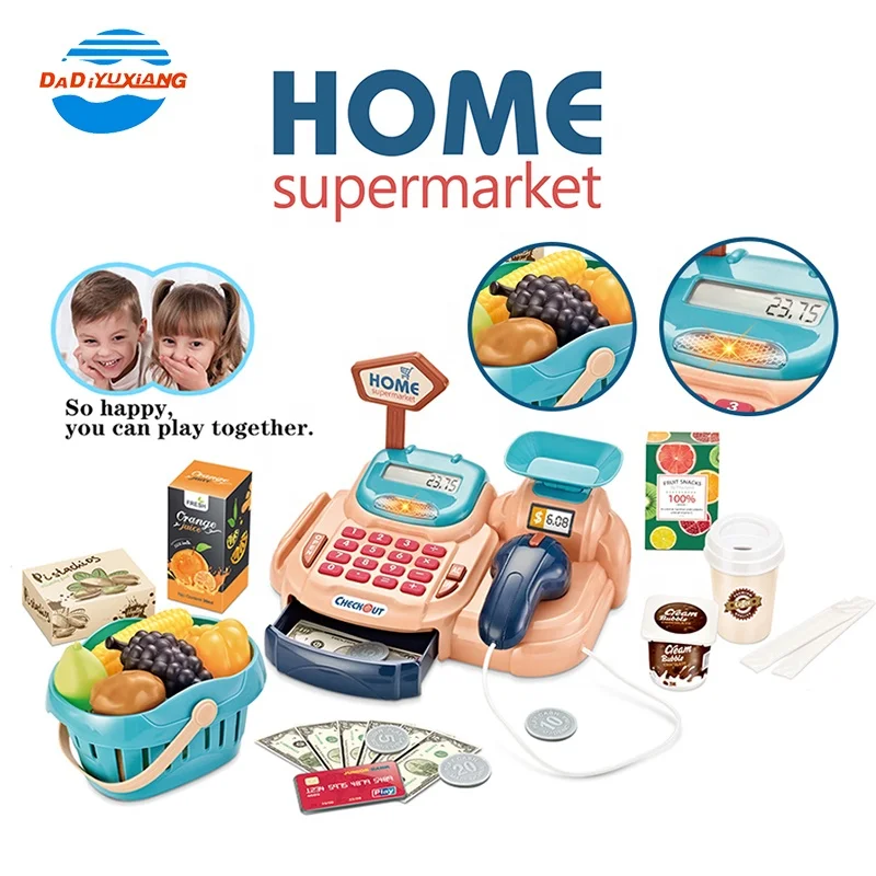 Детский игровой набор для девочек электронная кассовая машина игрушка кассовый