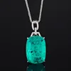 Platinum emerald with Chopin chain