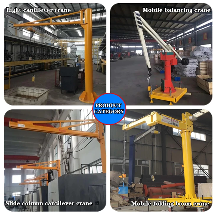 Cantilever Crane Capacity Small Electric Mini Jib Crane250-500 Kg 1 Ton ...