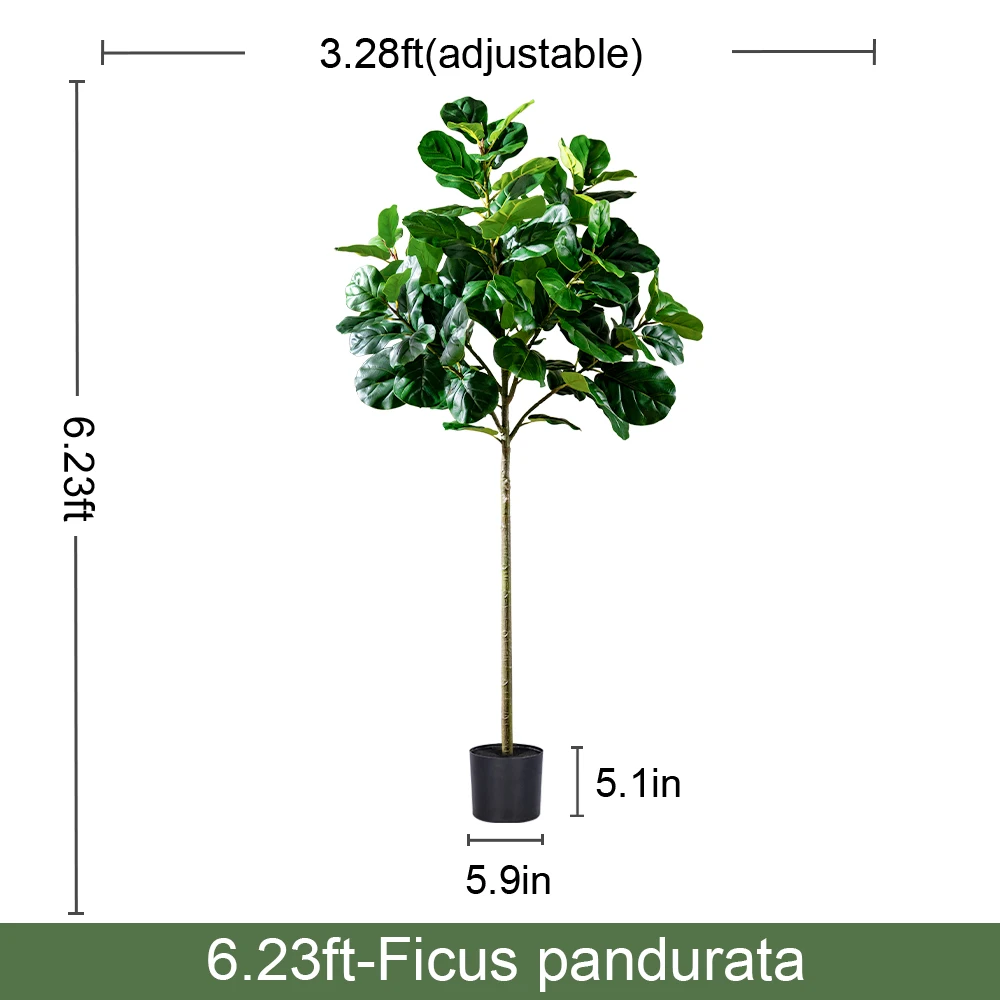 Indoor/Outdoor Decorative Plastic Ficus Pandurata Tree Similar Glass Pine Ficus Religiosa Panel for Landscape Wedding House details