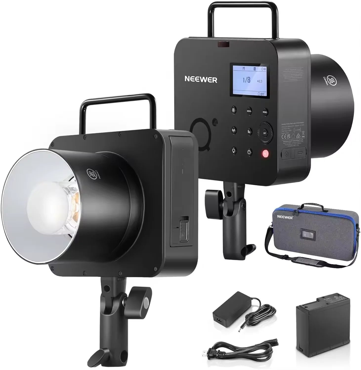 NEEWER Q4 400ws Studio Flash - Outdoor Strobe for Photography