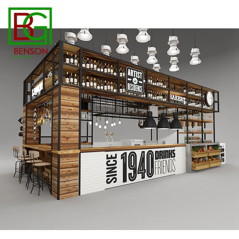 Modern Style Crepes Kiosk Display Mall Pretzel Kiosk Design High End Design Retail Kiosk for Sale