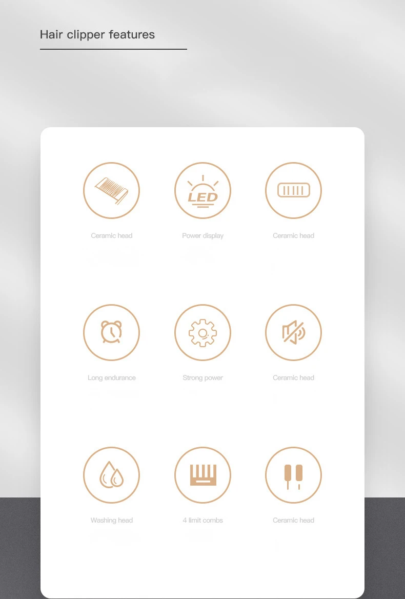 Europe Best Selling Professional Barber Electric Cordless Body Hair