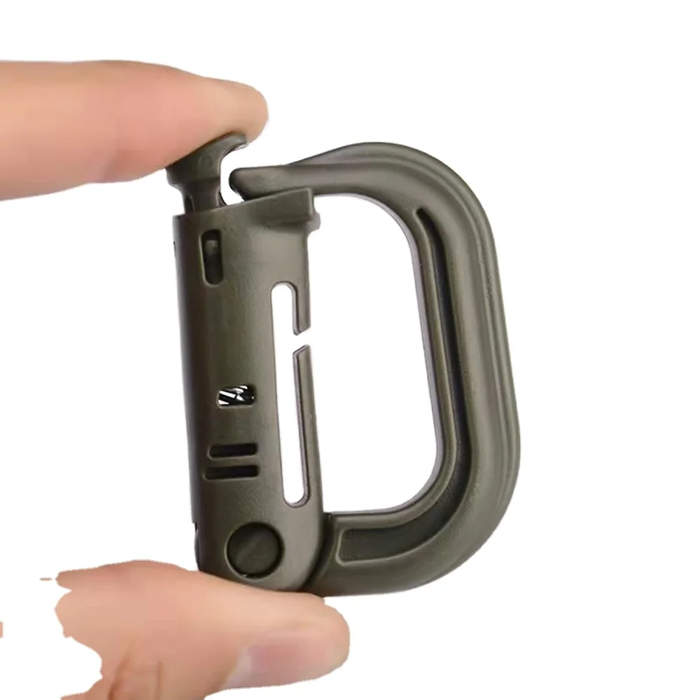 Shackle Carabiner D-ring Clip Molle Webbing Plastic Backpack Buckle Snap  Lock