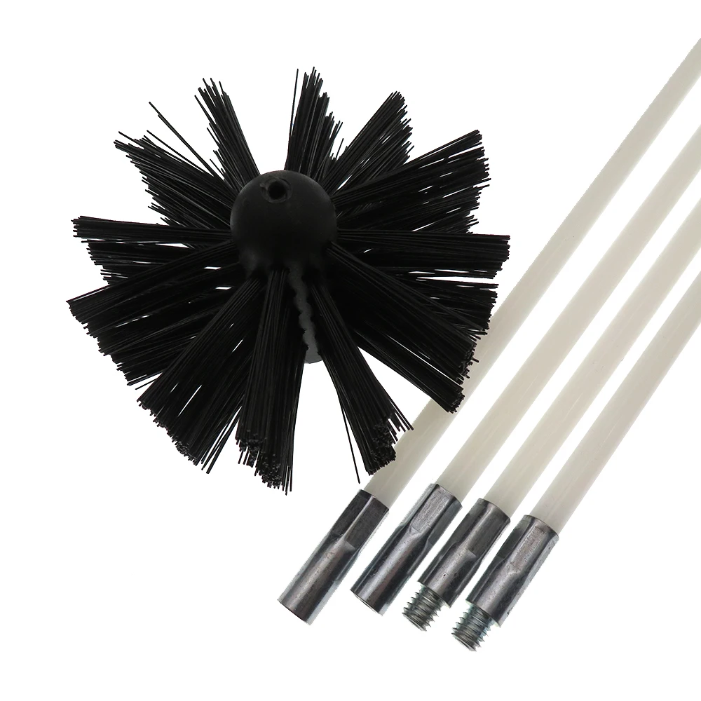 Efficient Dryer Vent Brush Pipe Cleaning Brushes Duct Cleaning Kit Lint Remover Synthetic Brush