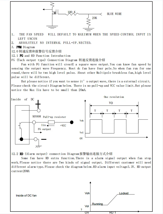 12V 0.51A 8025MM 3wire with sensor 1950 rpm @ 25 linear measure 3300 reps @ 50 linear measure 3.1inch Cooling Fan