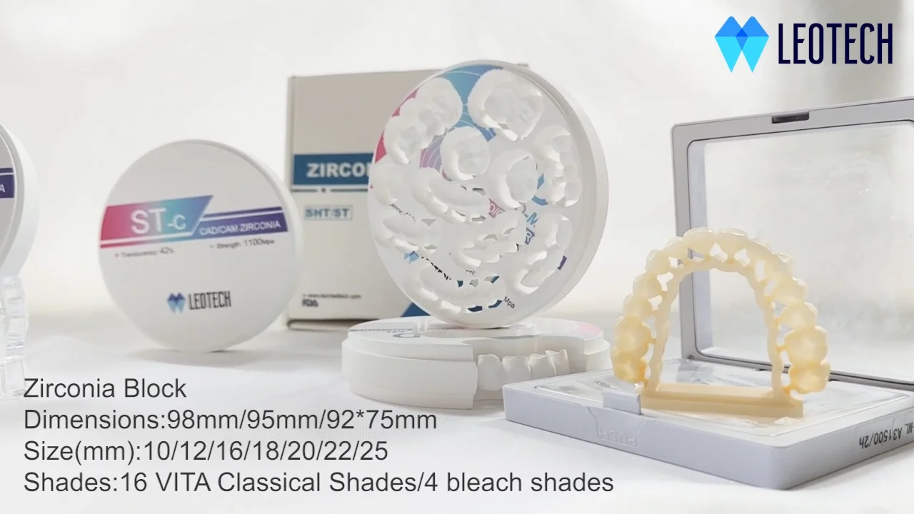 Hot Sale Cad Cam Zirconia Blocks White St White Dental Zirconia Blank ...