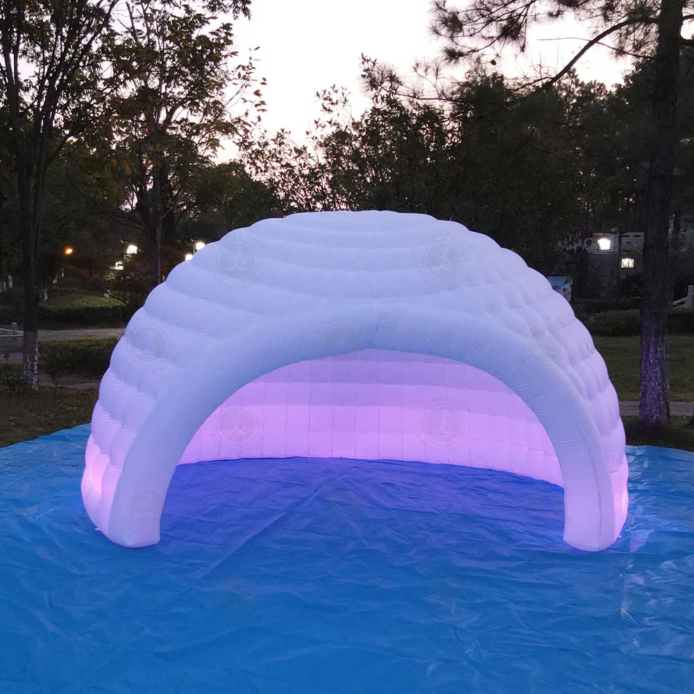 Inflatable Dome Light Party Igloo Dome Tent Inflatable Photo Booth With Led