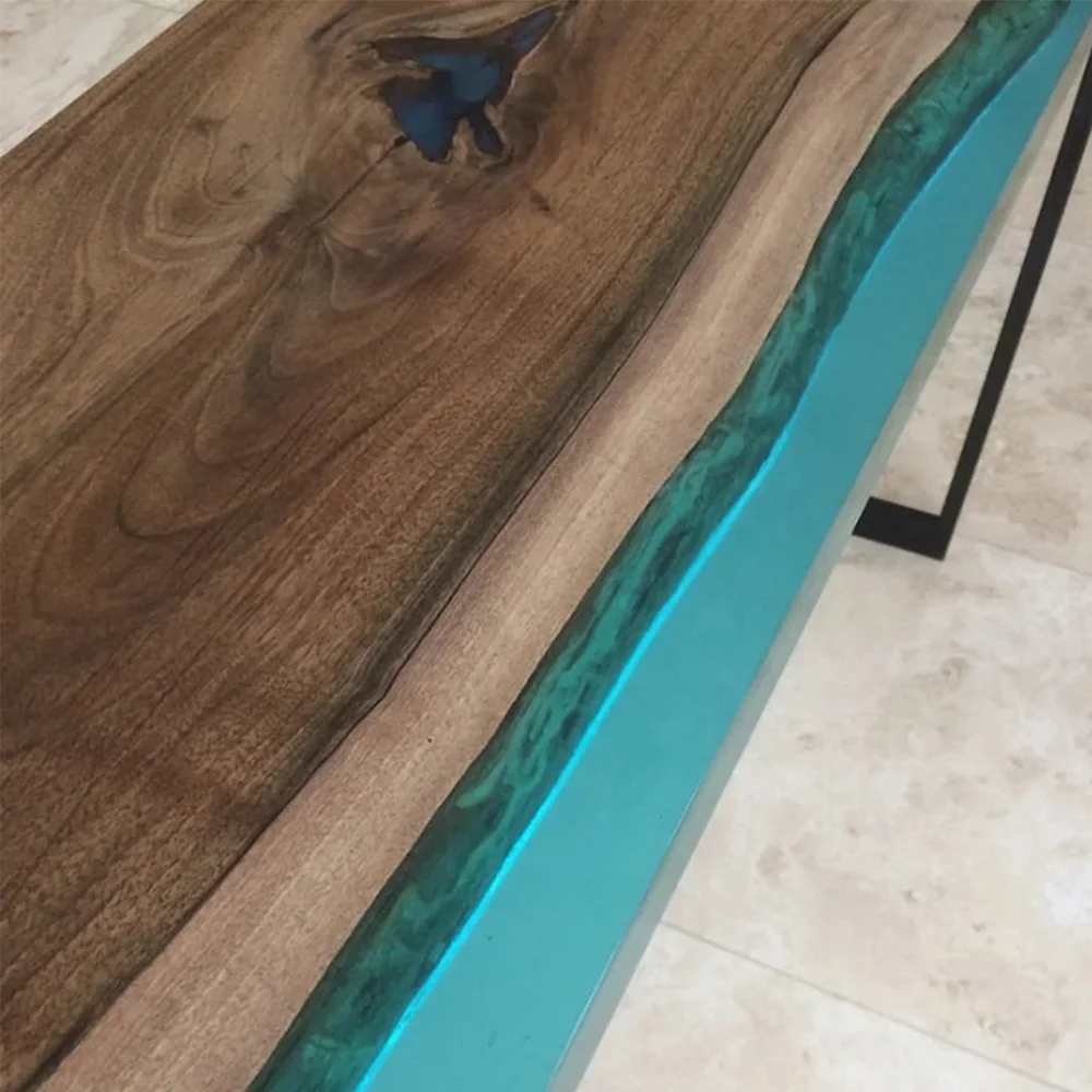 Console Table Home Office Live Edge Table Epoxy Resin Coffee Home Console Table