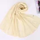 Scarf Linen New Style Pleated Ladies Scarf For Autumn And Winter Pure Color Cotton Linen Scarf Stoles And Shawls Scarf Women Hijab