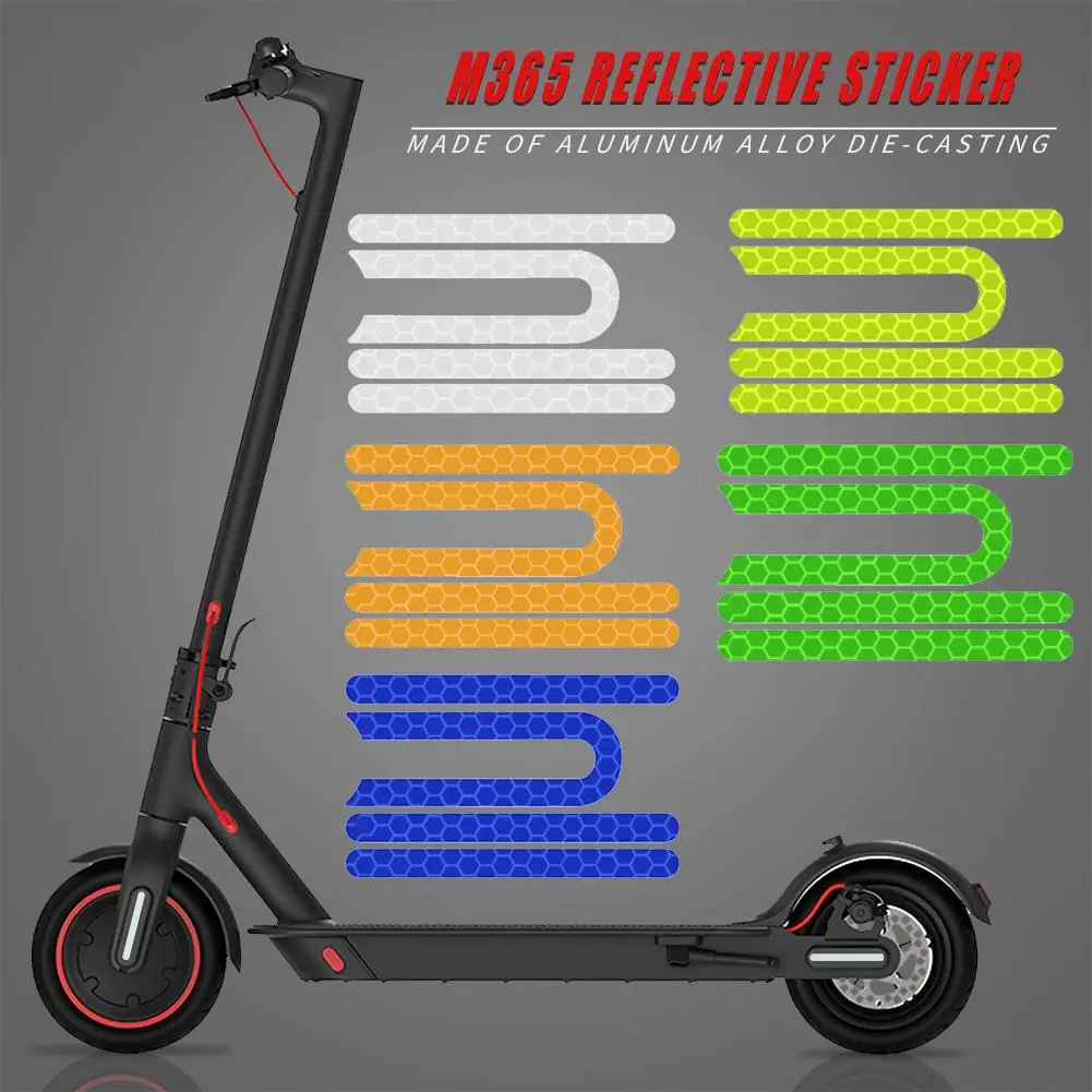 Superbsail Wheel Plastic Decorative Reflective Tape For Xiaomi M365 And Pro Electric Scooters Riding Protective Sticker Bar details