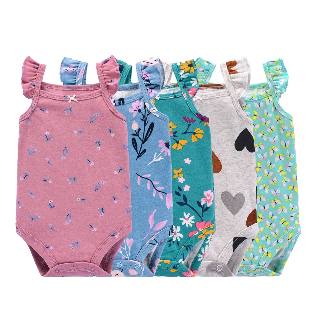 Green Horizon Baby Summer Clothes Sleeveless Baby Bodysuit Rompers New