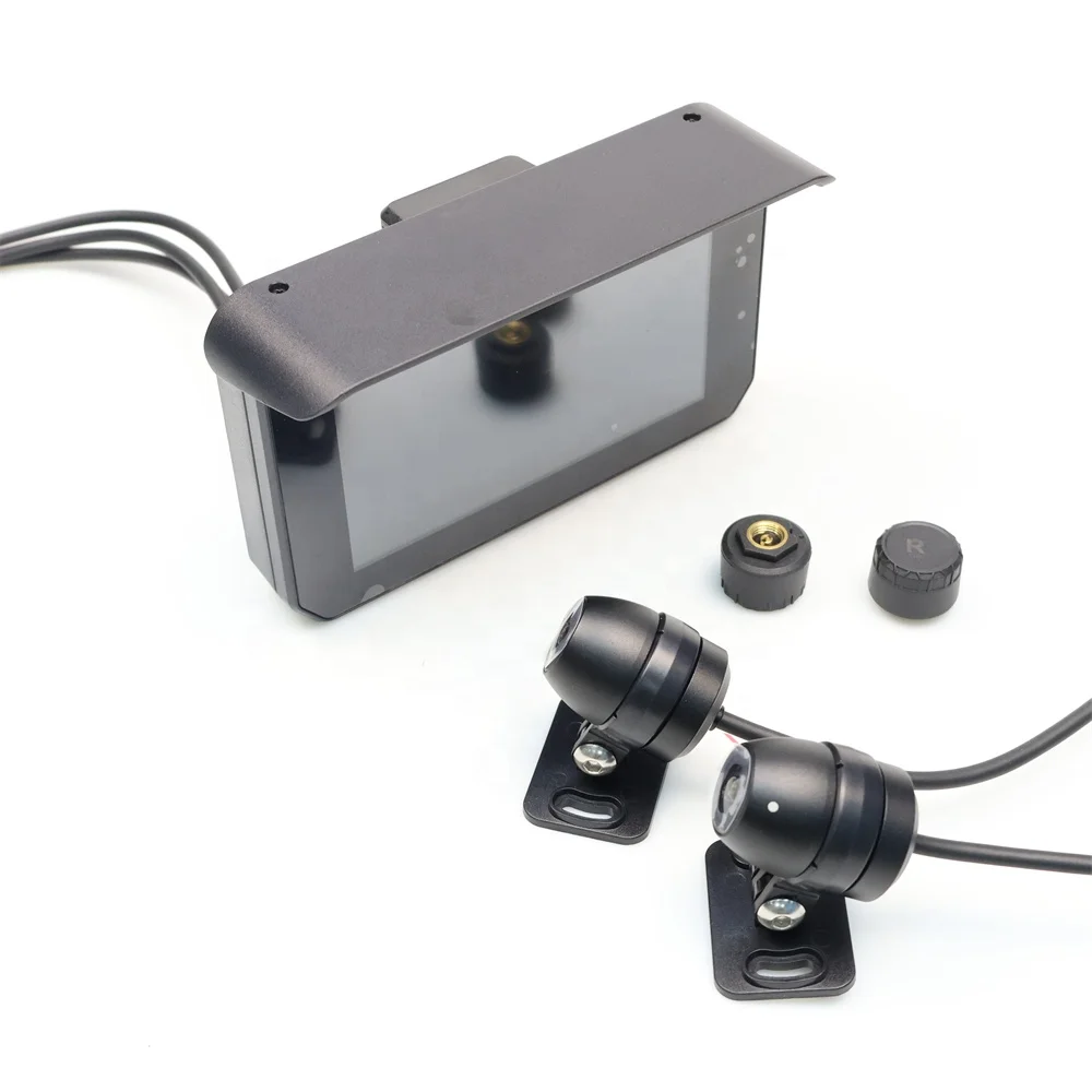 TIYPEOR GPS Navigation Motorcycle IPX7 Waterproof Moto TPMS Monitor System Carplay Display Screen Portable Android Auto Monitor