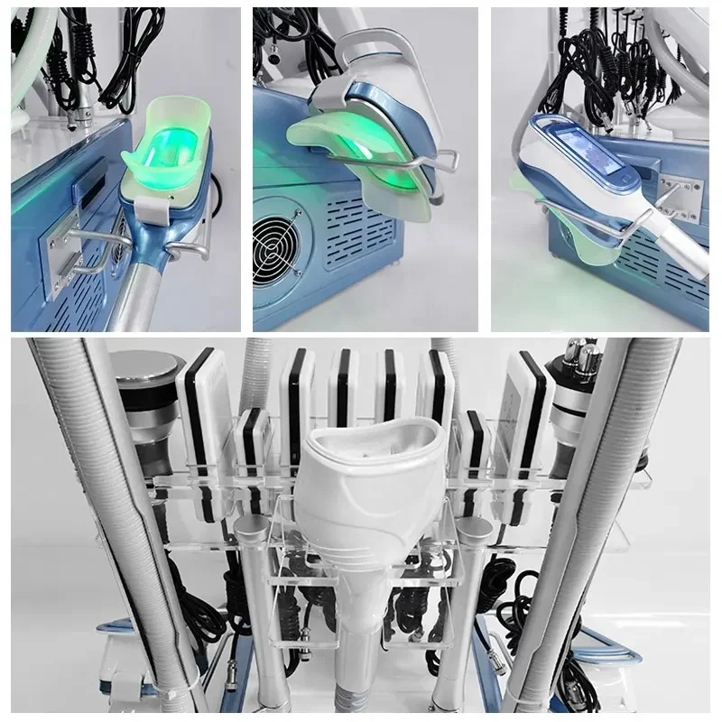 <p data-pm-slice="1 1 []">The <strong>360° Cryolipolysis and Body Sculpting Machine</strong> combines controlled cooling with multiple aesthetic technologies in one professional system. Equipped with large and medium cryolipolysis heads, a 40 kHz ultrasonic cavitation handle, 6-polar body RF, face RF, and eight large lipo laser pads, it gives beauty salons, med spas, and aesthetic clinics a versatile platform for body contouring and skin-firming service programs.</p> Featuring an 8-inch touchscreen, this multifunction aesthetic machine supports a more organized treatment workflow while helping businesses expand their body and facial treatment menus without purchasing separate devices for each modality. 360° Cryolipolysis and Body Sculpting Machine with Cavitation RF & Lipo Laser
