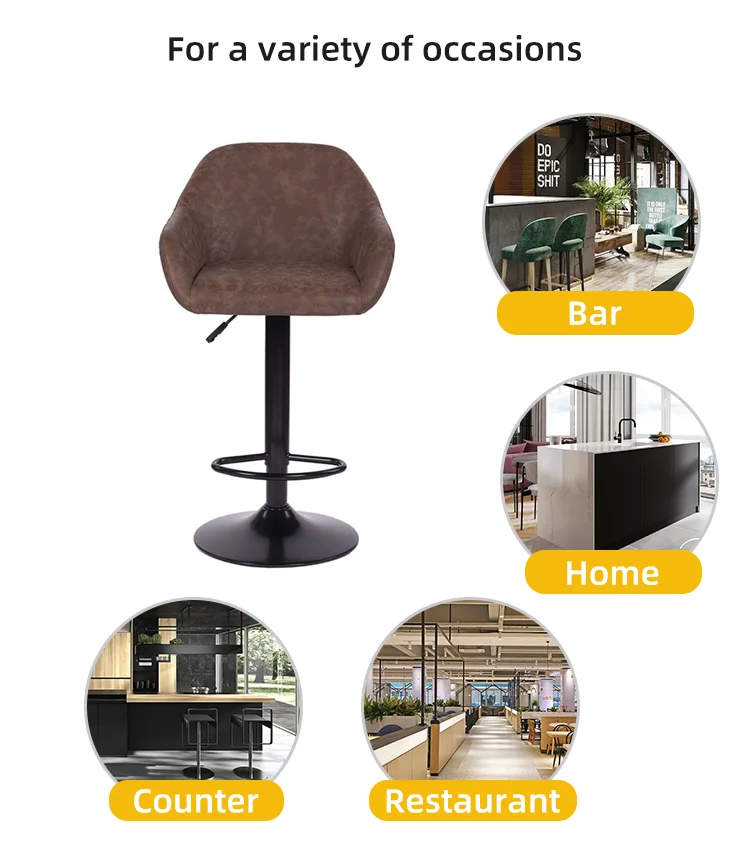 Hot Sale Cheap Leather Swivel Height Adjustable Counter Bar Stool High Chair Bar Buy Chair Bar