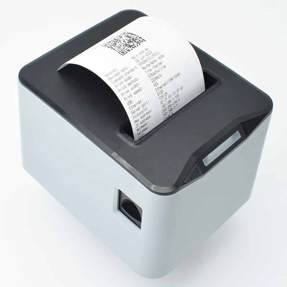 High Speed USB LAN Handheld Desktop 80mm Auto Cutter Pos Printer 80 mm 3inch Thermal Receipt Printer for POS System