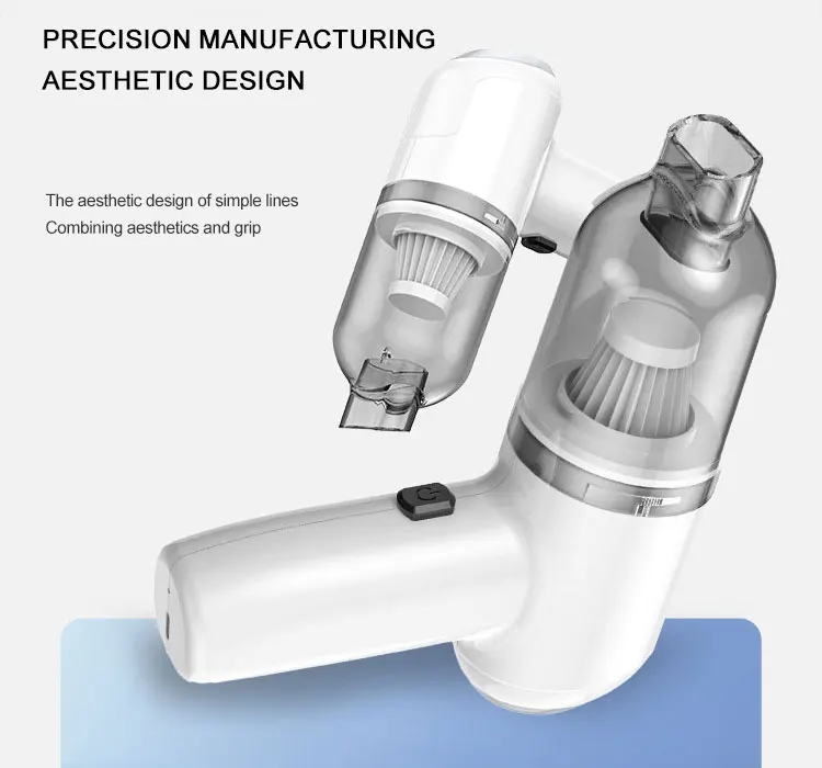 2 in 1 Mini Wireless Car Vacuum Cleaner and Pump Small Cordless Handheld Portable Hand Aspirateur Voiture With Air Compressor