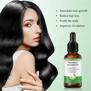 OEM Private Label Rosemary Oil Hair Treatment Wholesale Herbal Extract Serum Scalp Massage Growth Repair Hair Care Essential Oil