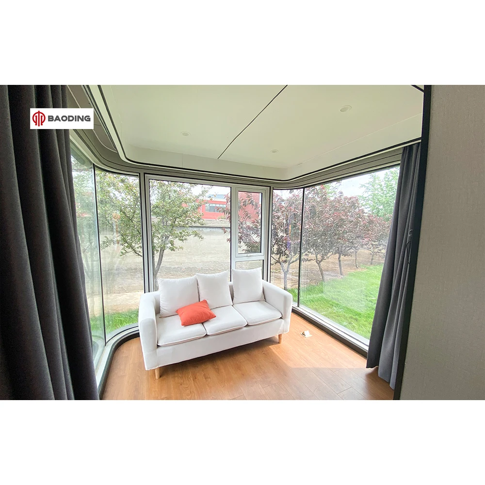 38 M2 Model E7 Solar Capsule House With 2 Bedroom Kitchen Bathroom Luxury Apple Cabin Capsule Home Vessel House Modular Homes