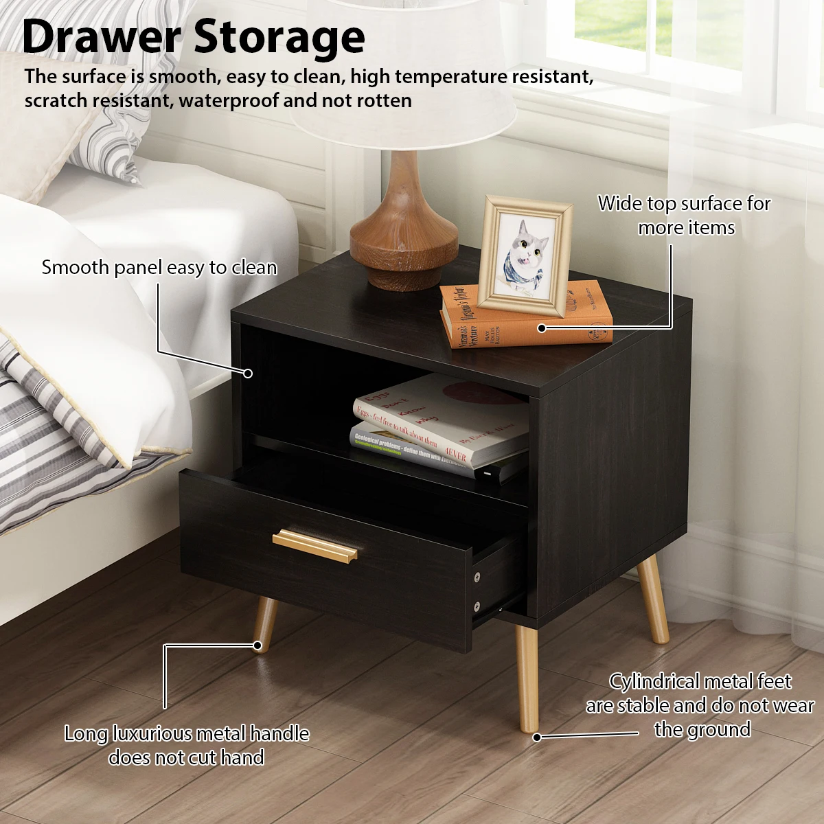Modern Furniture Nightstands For Bedroom Nightstand Iron Bedside Table