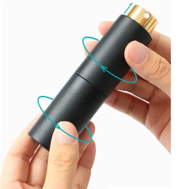 Atomiseur de parfum portable rechargeable en aluminium mtallique Twist Top  8 ml 10 ml 20 ml, flacon d'eau de toilette Twist and Spray pour  rendez-vous| Alibaba.com