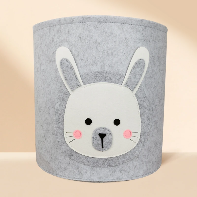 Colorful Felt Laundry Hampers Baby Toy Storage Basket