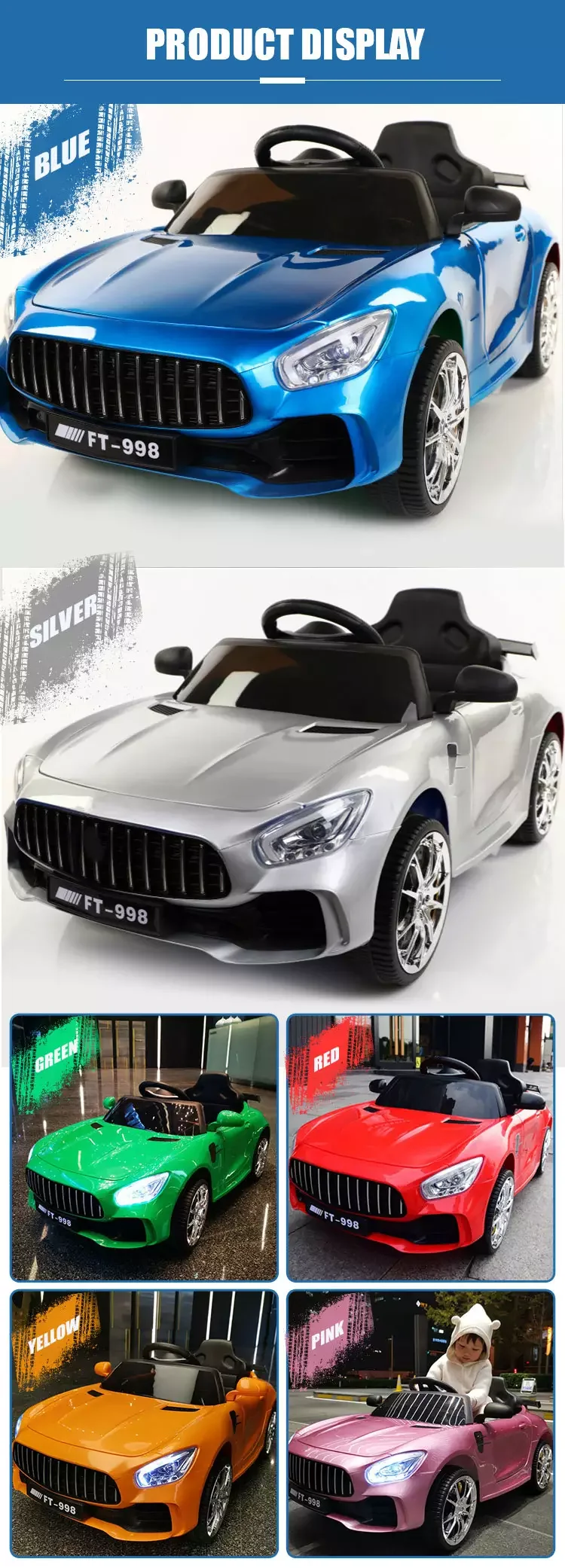 Hot Selling Children's Electric Car Fourwheel Remote Control Baby Toy