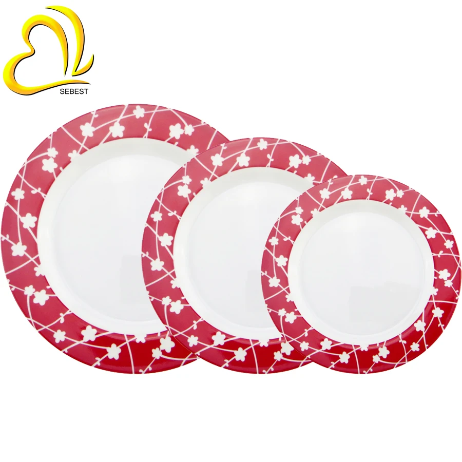 Microwave Safe Melamine Dinnerware - SEBEST Home Goods