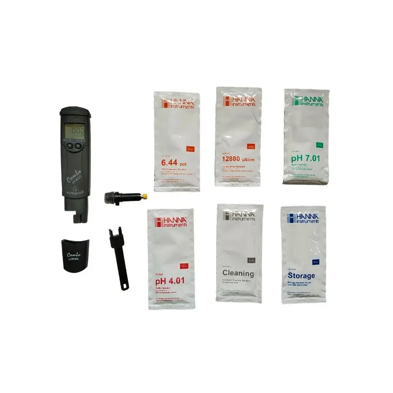 HANNA HI98130コンボpH伝導性TDSテスターハイレンジプラスチック材料
