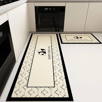 Printed Carpets Luxury Modern Fashion Rug Making Supplies Carpets PVC FLOOR MAT For Kitchens