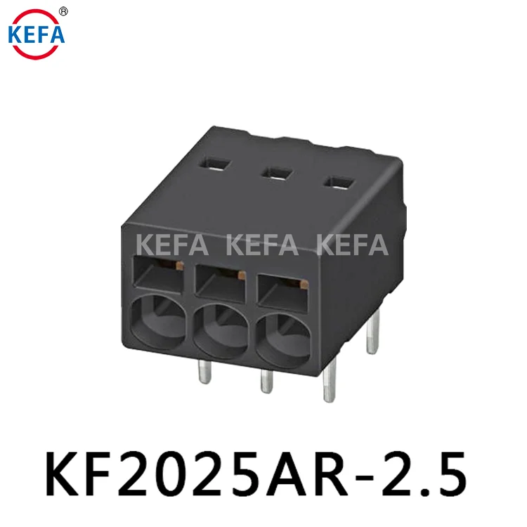 KEFA KF2025AR-2.5 150V 6A 2.5mm SMT PA66 コネクタブロック（端子台）