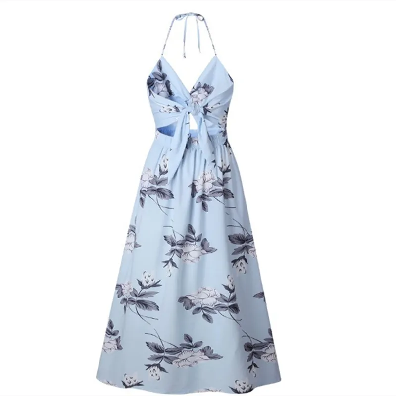 Stunning soft flower women bohemian casual dress