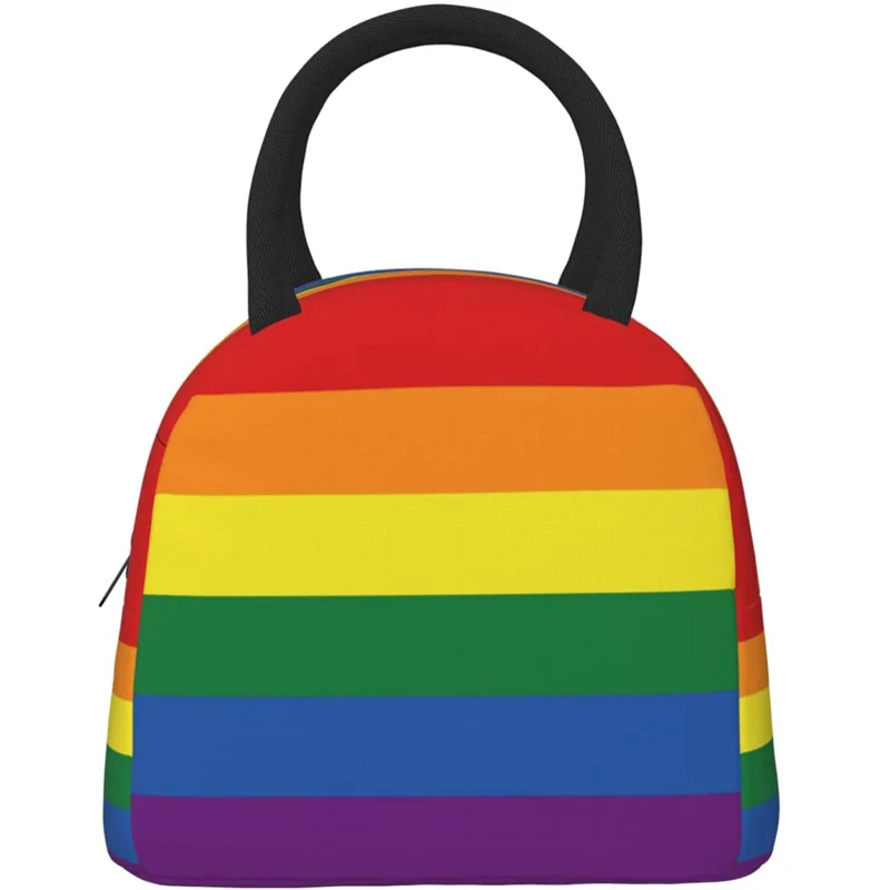 Black White Checker Board Lunch Box Food Container Gourmet Tote Cooler