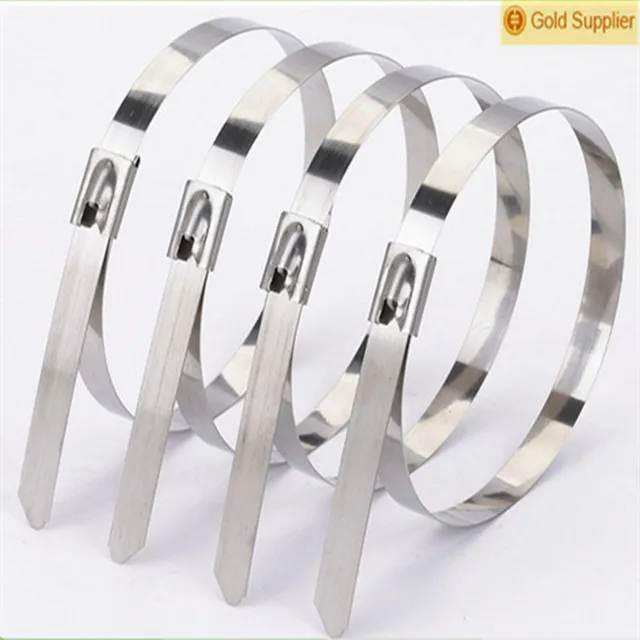 Glarks 100 fascette in acciaio inox 304, 4,6 x 200 mm, multiuso