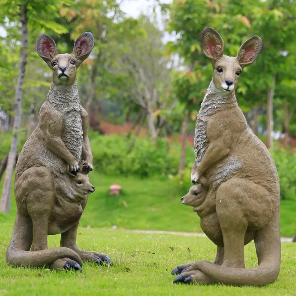 屋外ガーデン樹脂動物彫刻装飾グラスファイバーオーストラリア大