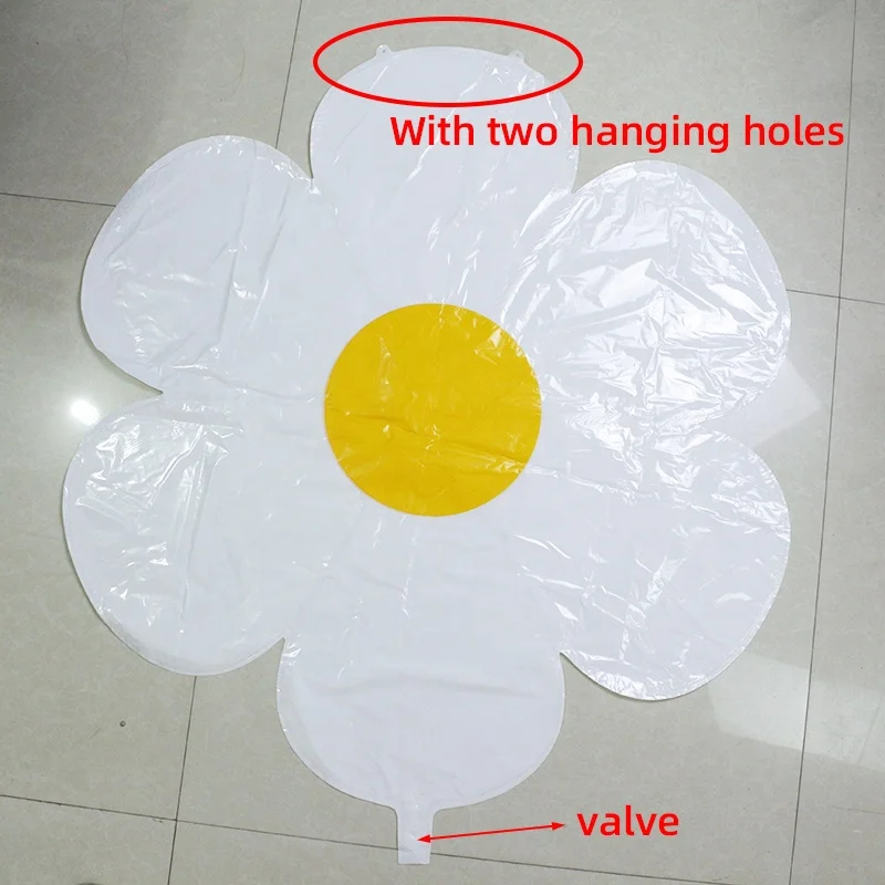 Воздушные шары с огромными цветами воздушные белой ромашкой из фольги украшения для вечеринки в честь Дня Рождения 4 размера