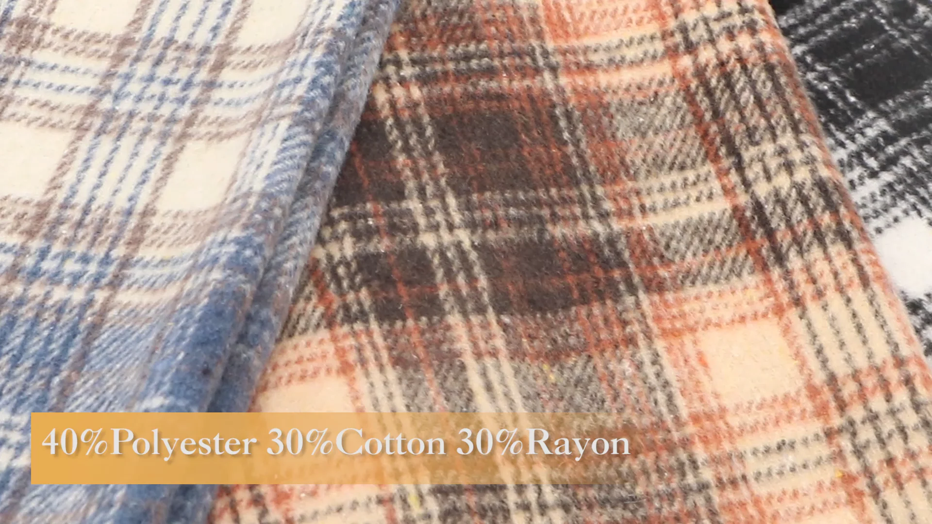 Wholesale Price Polyester Rayon Cotton Knit Yarn Dyed Plaid Lightweight Cotton Flannel Fabric By