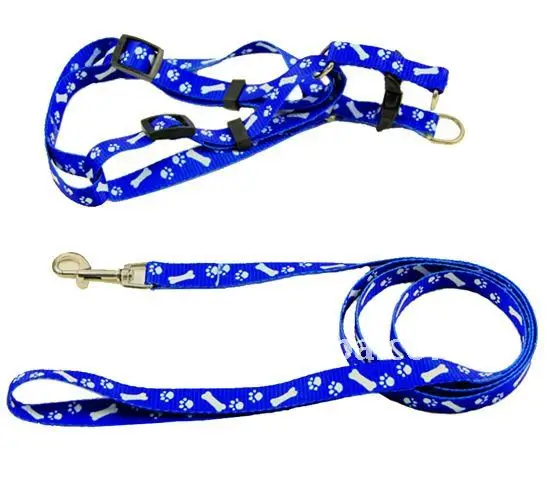 Comfortable Padded Dog Basic Harness and Leash Set for Small Medium Large Dogs Pet Pug Bulldog Harness Collar Leads