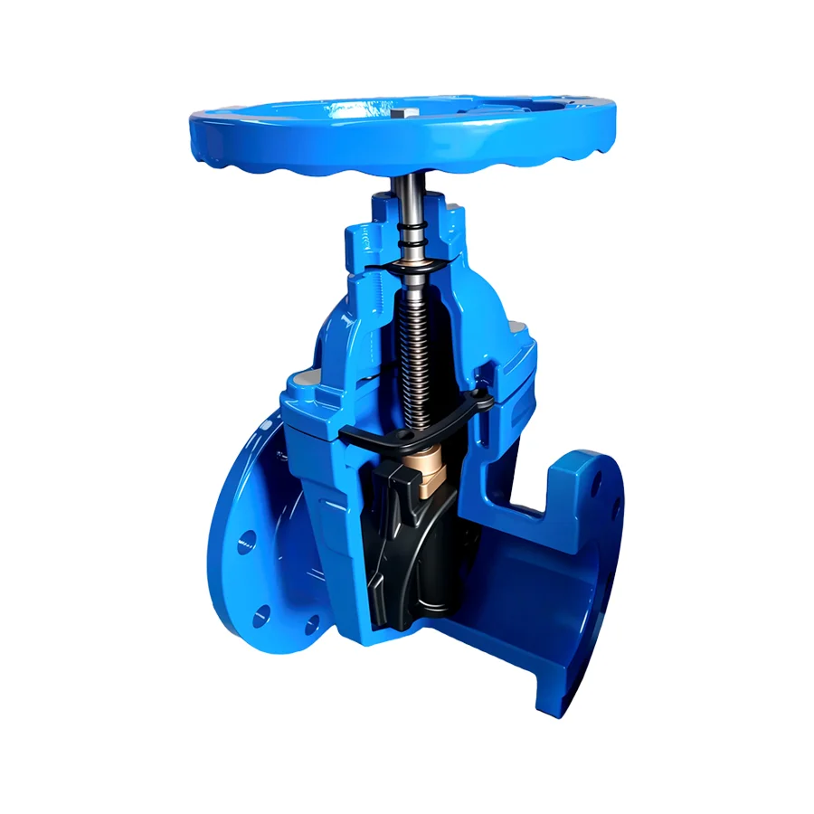 Full-Dimension Custom Non-Rising Stem Gate Valve, Chinese-Made 0-80℃ Gate Valve for Clear Water