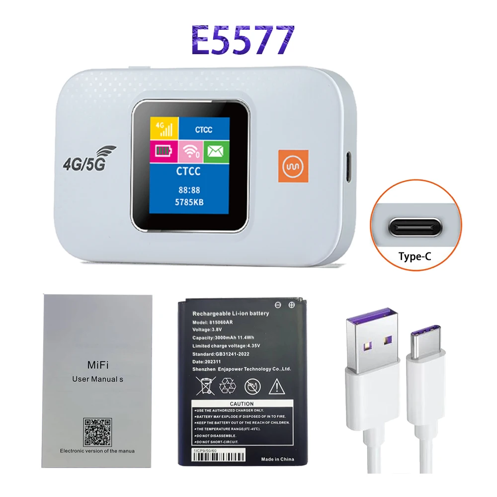 OEM E5577  most powerful wifi router outdoor router access point  192. 168.8.1 wireless router with 3000mah battery