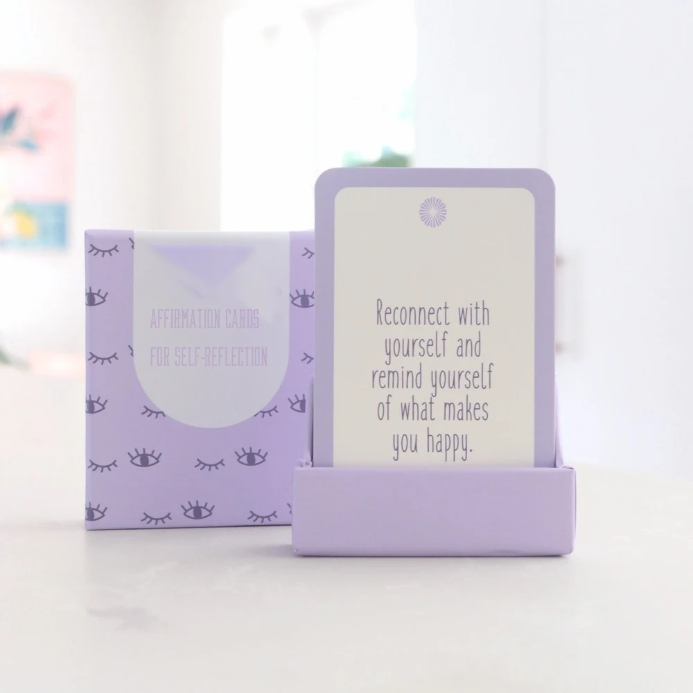 Большая офсетная печать на заказ для игры с 54 положительными карточками ежедневного подтверждения