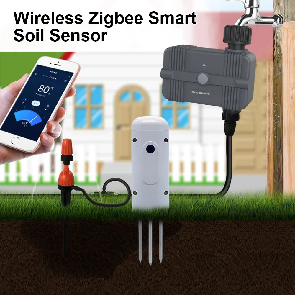 Capteur De Sol Intérieur Tuya WiFi Smart – Humidité Température Temps Réel, App Tuya, IP66, Batterie AA, Surveillance Plantes Jardin Intérieur