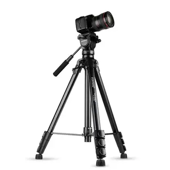 YUNTENG-VCT-999 Aluminum Tripod Professional Hydraulic Head Suitable for SLR Camera Tripod Outdoor Photography