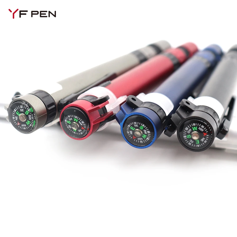 YF PEN 2024 Plastic Multifunction LED Light Pen Mini Compass Function Phone Holder Function Active Stylus Pen