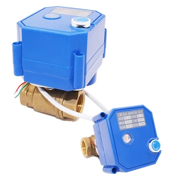 Vanne à Bille électrique En Laiton CWX-25S - DN20, BSP, 24VDC - Pour Eau, Air, Gaz - Commande Manuelle Ou Automatique