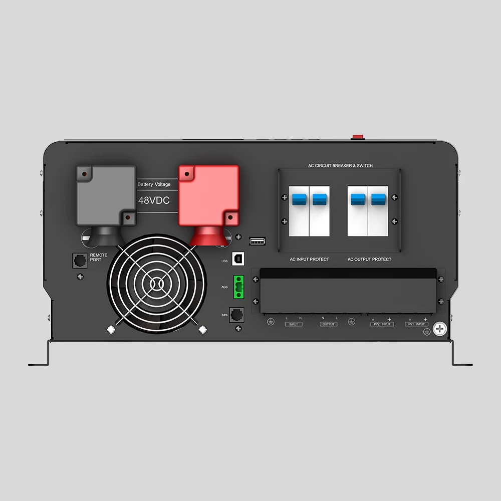 Must Solar Hybrid Inverter Low Frequency Solar Inverter 10kw 12kw 220V  48vdc 2 Dual MPPT 100A 200A