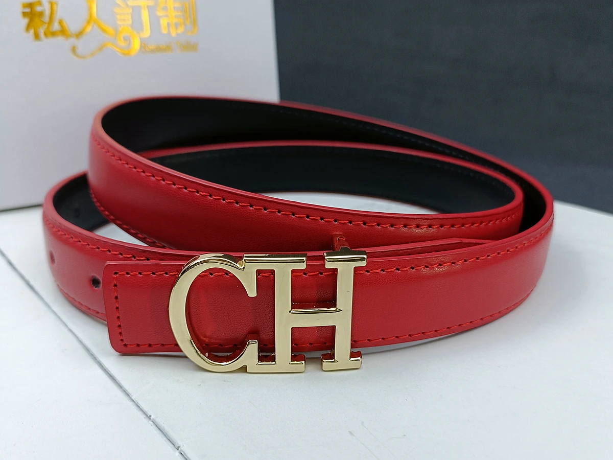Shop Luxury Letter CH Buckle Genuine Leather Belts for Women