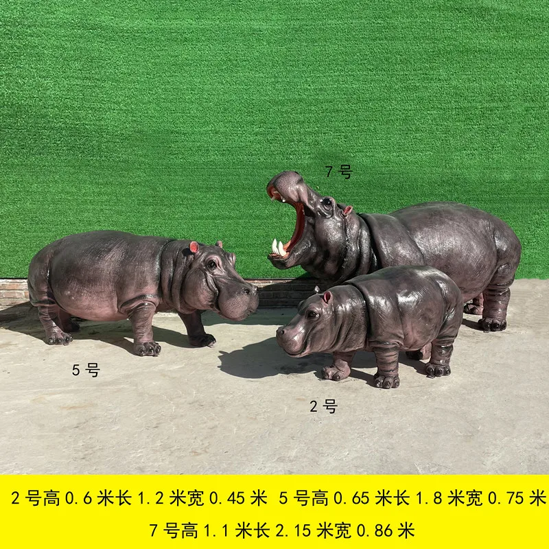Filme de animação de fibra de carácter realista Escultura Hipopótamo  escultura de Banda Desenhada - China Hipopótamo Escultura e escultura de  PRFV preço