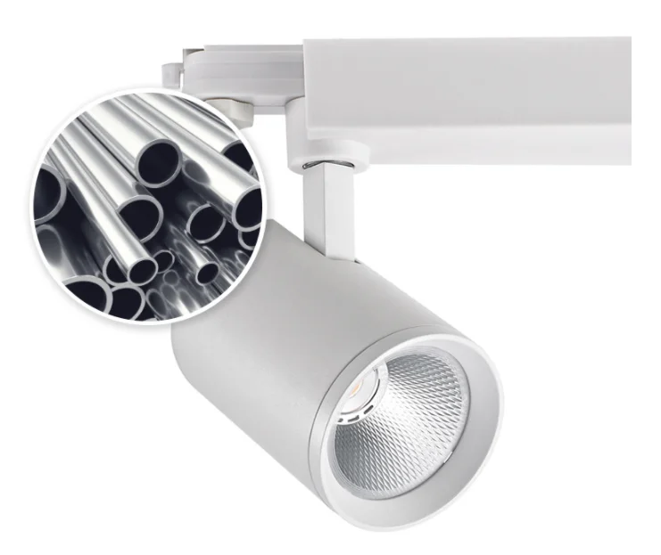 Customized track light led spotlight clothing store surface mounted track spotlight commercial lighting rail spotlight 30W